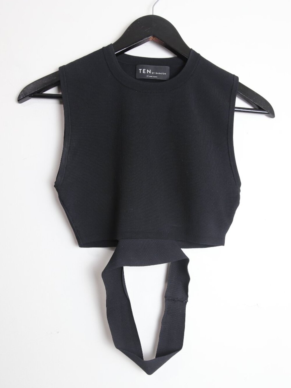 Aritzia Ten by Babaton Retrospect Sleeveless Crew Neck Sweater Black Size XS